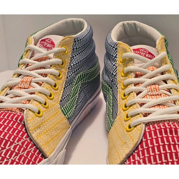 Vans Sk8-Hi Mid Pride Rainbow Alphabet Skate Shoes Men 10.5 Women 12 Sneakers main image 16